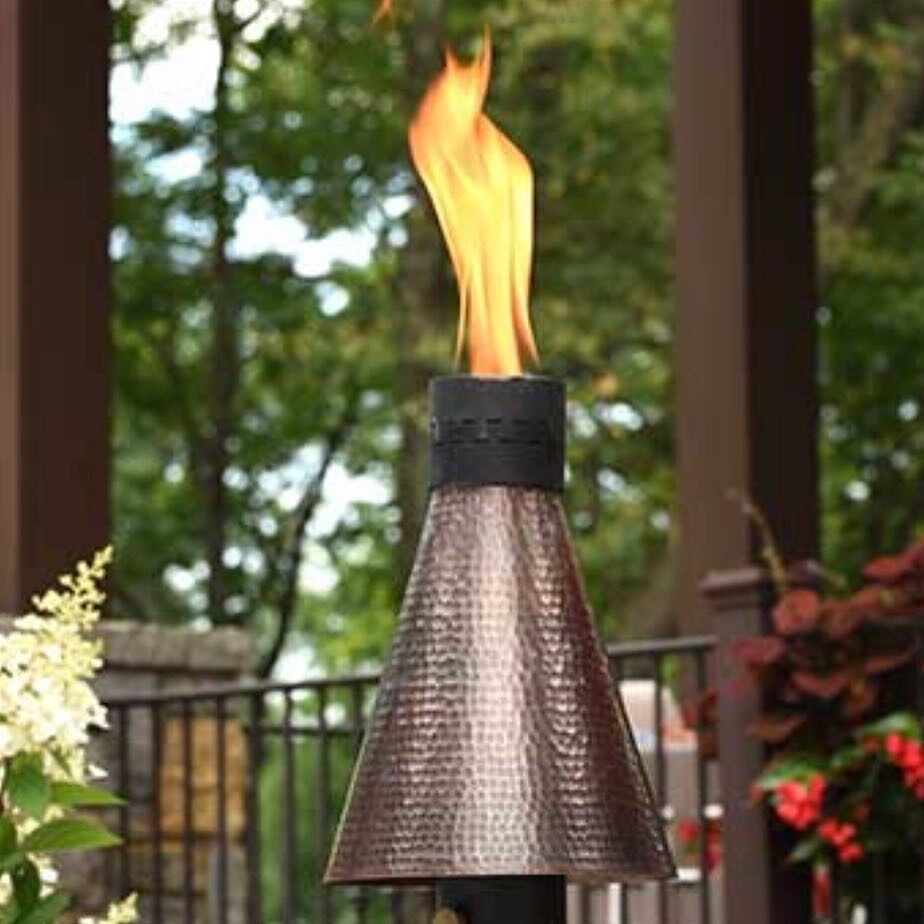 HPC Fire Propane or Natural Gas Tiki Torch With Optional Post