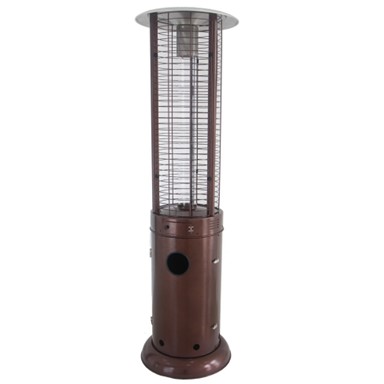 AZ Patio Round Commercial Clear or Black Cylinder Tube Heater